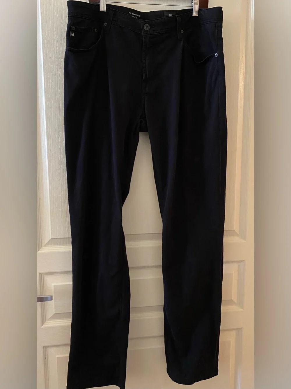 AG Men’s Graduate Tailored Leg Jeans/Pants in Black - 38x34